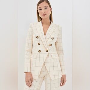 Veronica Beard Charleston Dickey Plaid Jacket, Size 4